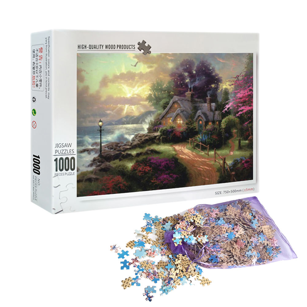 Factory Customize Jigsaw Puzzles Wooden 1000 Pieces For Teenagers