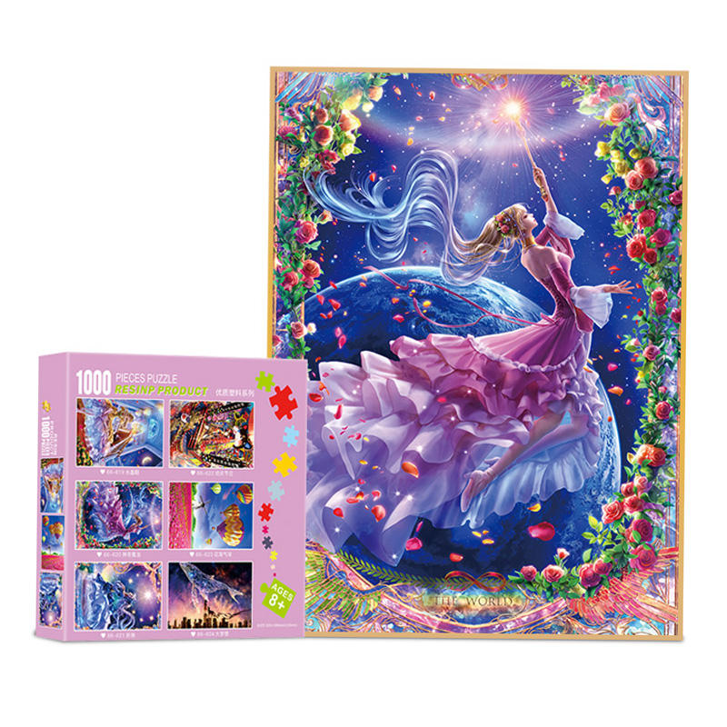 Wholesale Custom Artwork Puzzles Pattern Lovely Pig 1000 Pieces Plastic Jigsaw Puzzles For Adults