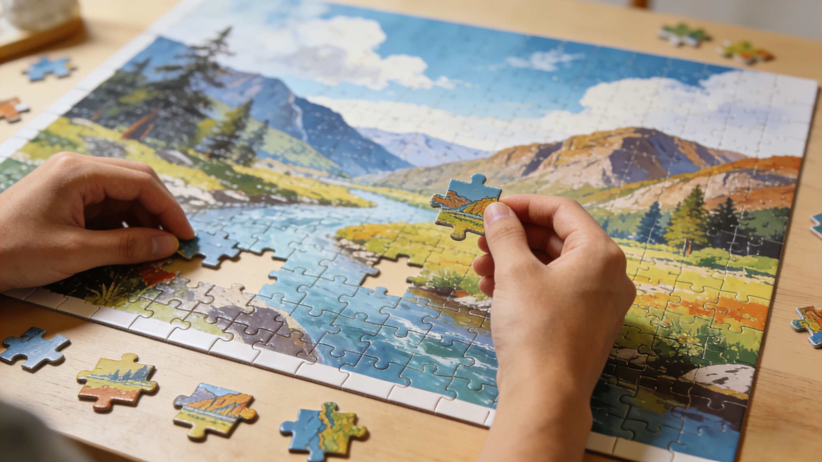 Come appendere un puzzle？