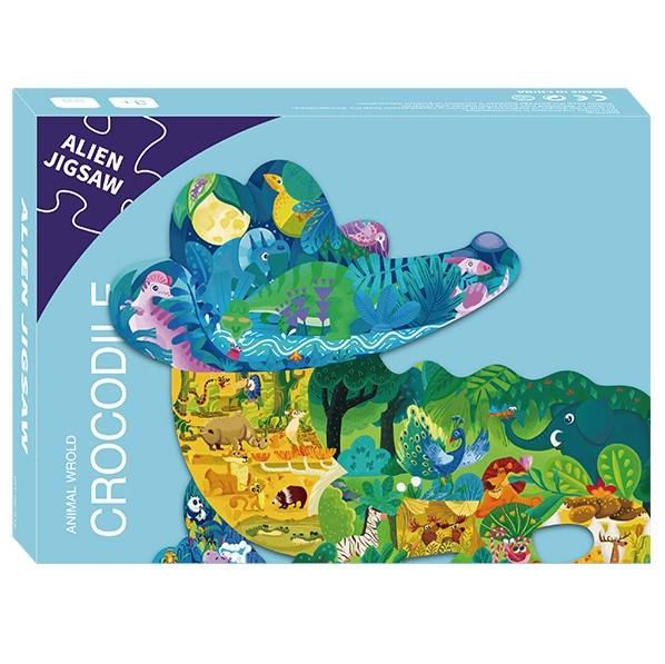 Wholesale customized Alien animal paper cardboard 88/98/108/120/136 pieces Jigsaw puzzle kids toys