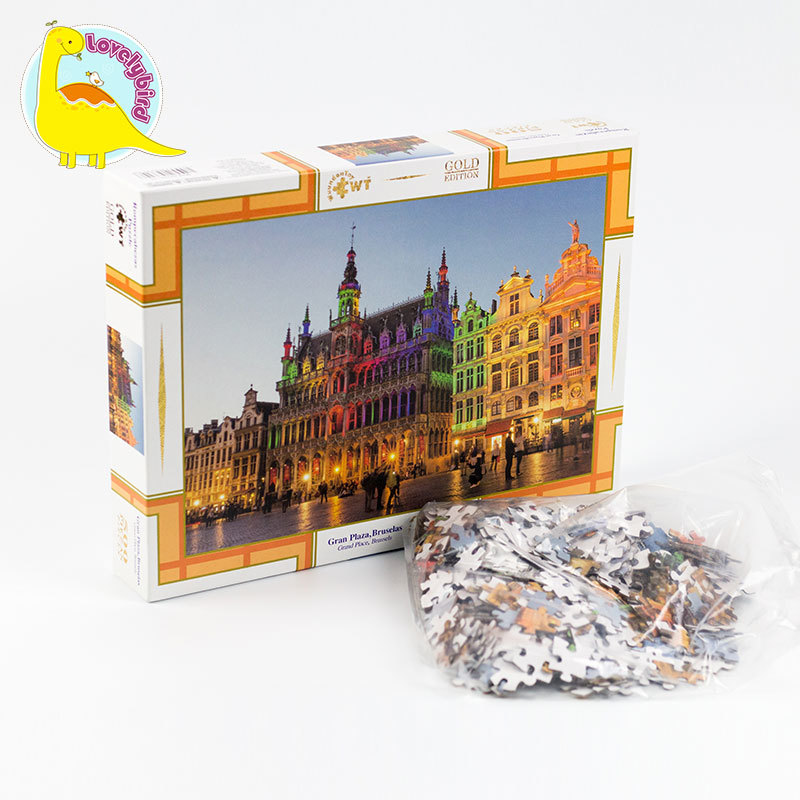 Custom Puzzle 1000 Pieces 500pc Hot Stamping And Embossing Puzzle