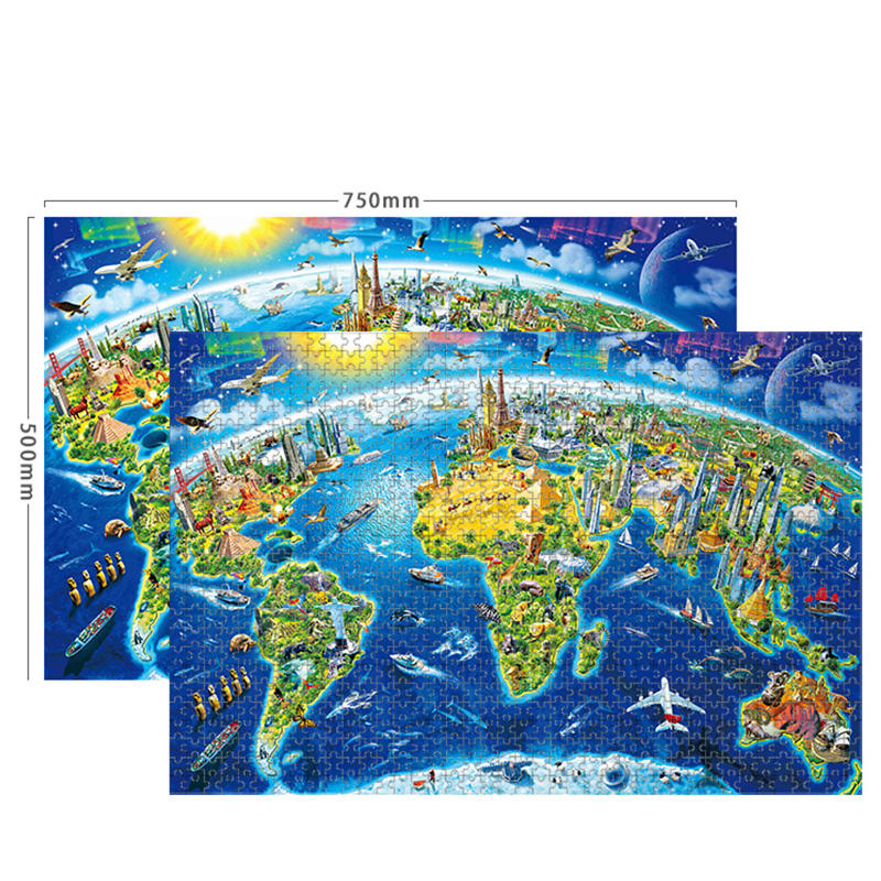 Hot Sale High Quantity Jigsaw Puzzle Customize 1000 Pieces Jigsaw Puzzle for Adult