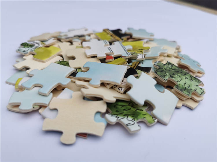 Custom Printed 1000 Pieces Adults Toys Game Wooden Jigsaw Puzzle Manufacturer