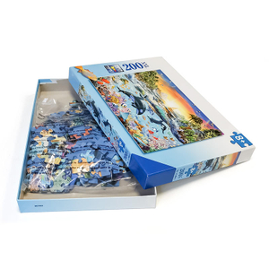Custom Design Cardboard Toys Puzzle Anime Puzzle Games 200 Ps Jigsaw Puzzle Wholesale with Box