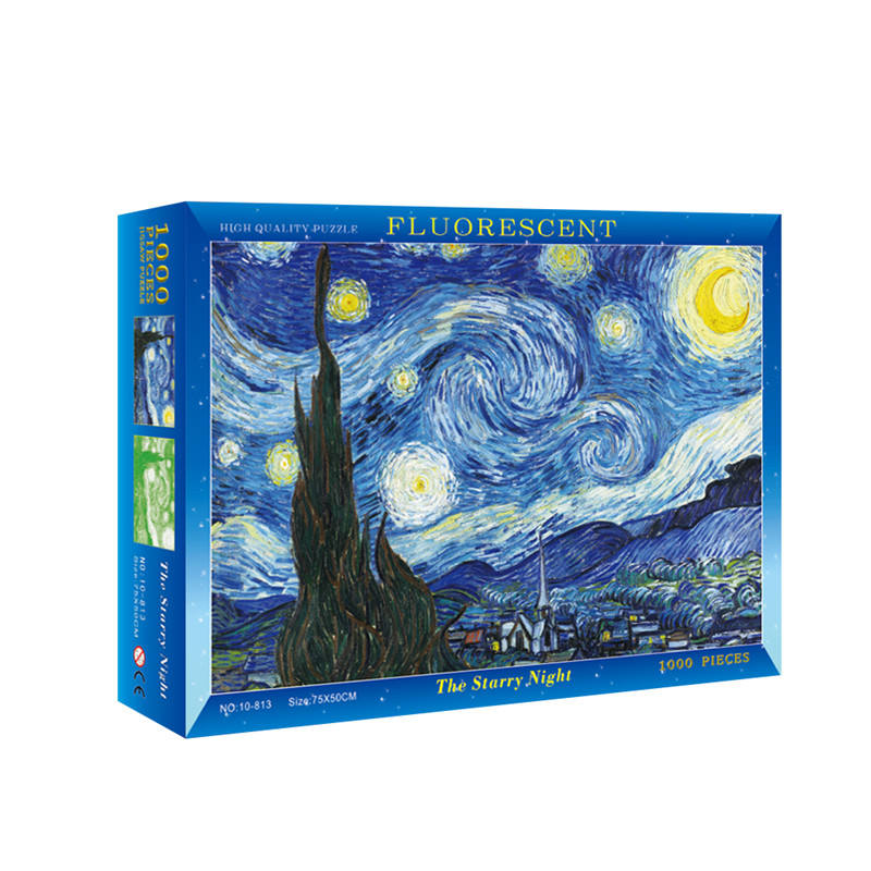 Free Sample Luminous Custom Made Adult Printable Customized Jigsaw Puzzle 1000 Pieces