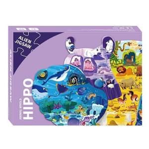 Children Educational Toys Game Lion Pattern 80 Pieces Paper Cardboard Jigsaw Puzzle For Kids