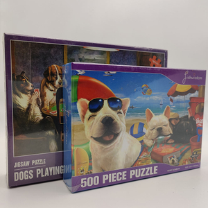 Wholesale Adult puzzle with custom artwork Puzzle Wooden 500 1000 pcs Jigsaw Puzzles
