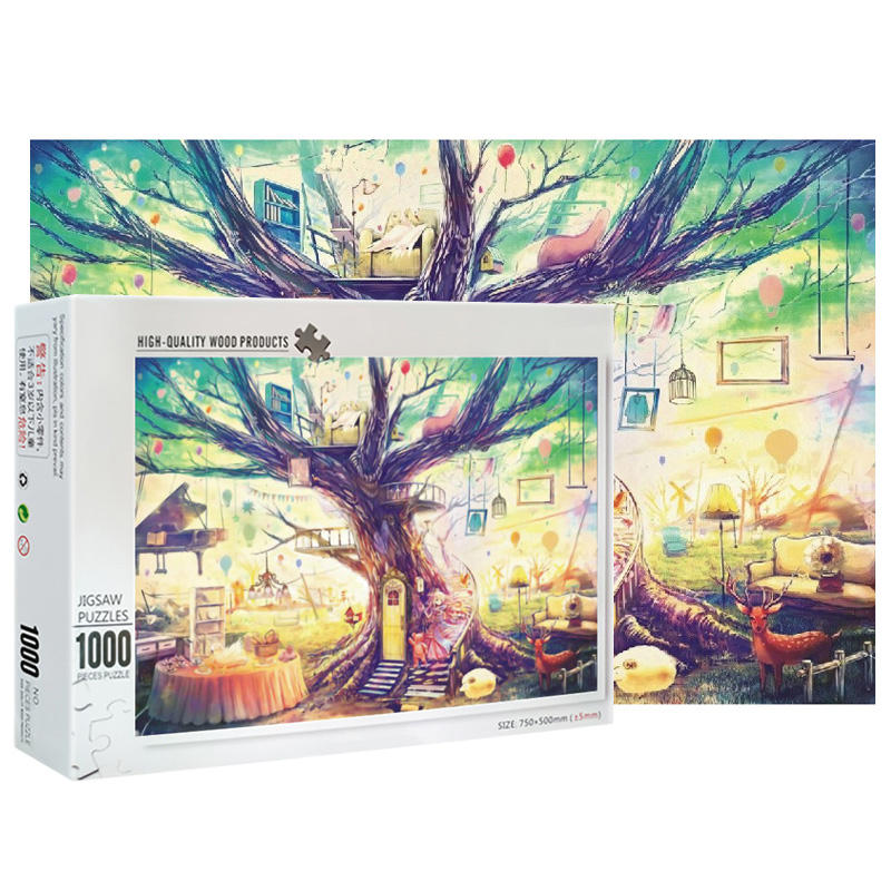 Custom artwork other educational toys 1000 Pieces Jigsaw Puzzle For puzzles & games