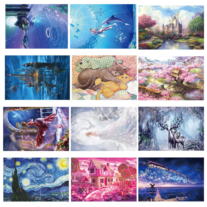 Manufacturers for Custom Patterns Plastic Puzzle 1000 Piece