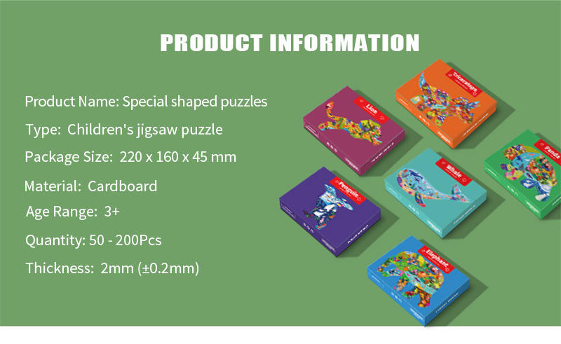 Wholesale High Quality Panda Whale Animal New Designs Animal Block Jigsaw Puzzles