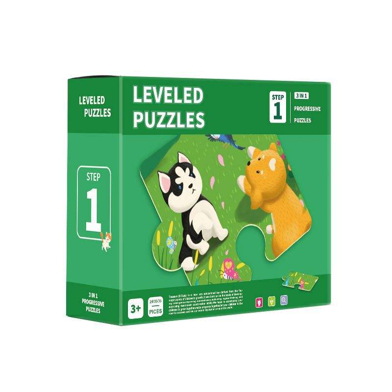 Free Sample Educational Level Series Pcs ECO-friendly Cardboard Children Paper Fun Jigsaw Puzzle
