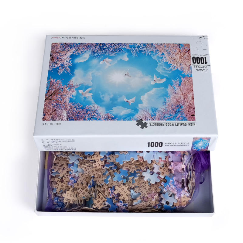 Wholesale Puzzle Game Customized Adult Wooden Jigsaw 1000 Pieces