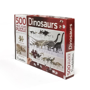 Wholesale Adults Toys Games Puzzles Gray Cardboard Dinosaur Pattern Jigsaw Puzzles